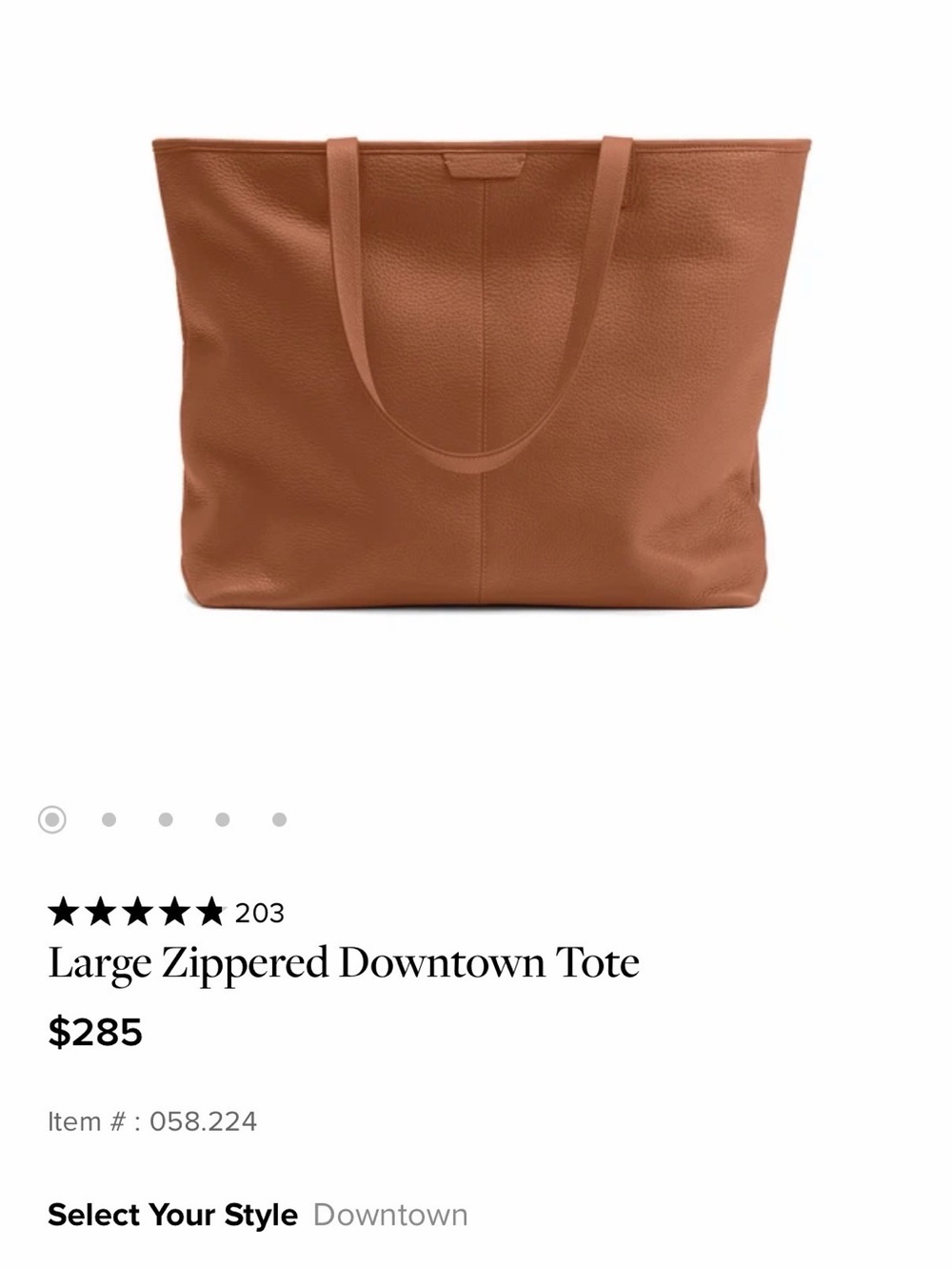Leatherology Large Zippered Down Tote w/ Wristletp - Picture 10 of 11